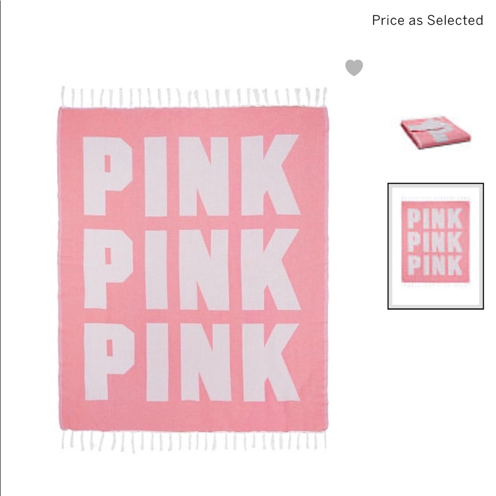 VS Pink Beach Rug, New In Package